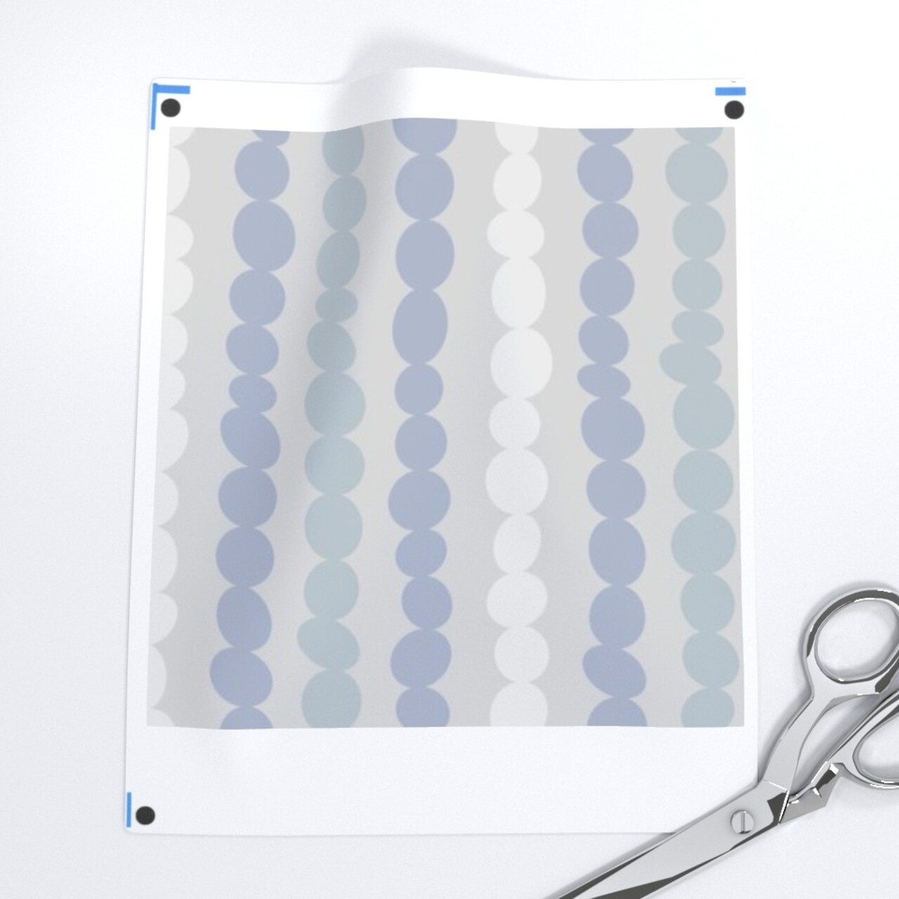 Coastal Stripe River Rocks Blue Gray Cream Neutral Beach Calming Earth Tones Custom Removable Wallpaper by Spoonflower Peel & Stick Wallpaper 2FT Wide